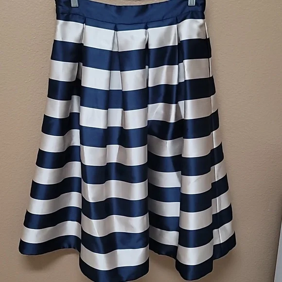 NWT Navy Blue and Gold Striped Skirt 💙💛 - Picture 7 of 11